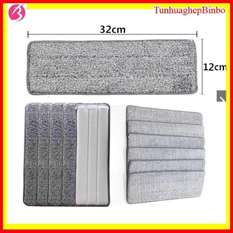 Sét 1-2 Bông Lau Thay Thế Của Chổi Lau Nhà Tự Vắt