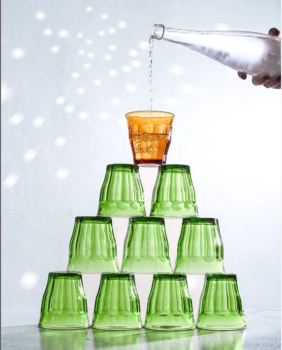 Bộ 6 ly D1027G Duralex - Picardie Xanh Green 250ml Thủy tinh cường lực cao cấp Pháp