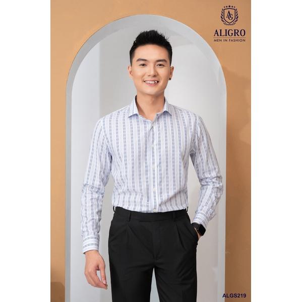Áo sơ mi nam dài tay ALIGRO chất liệu bamboo cao cấp mềm mịn, kháng khuẩn, chống tia UV ALGS219