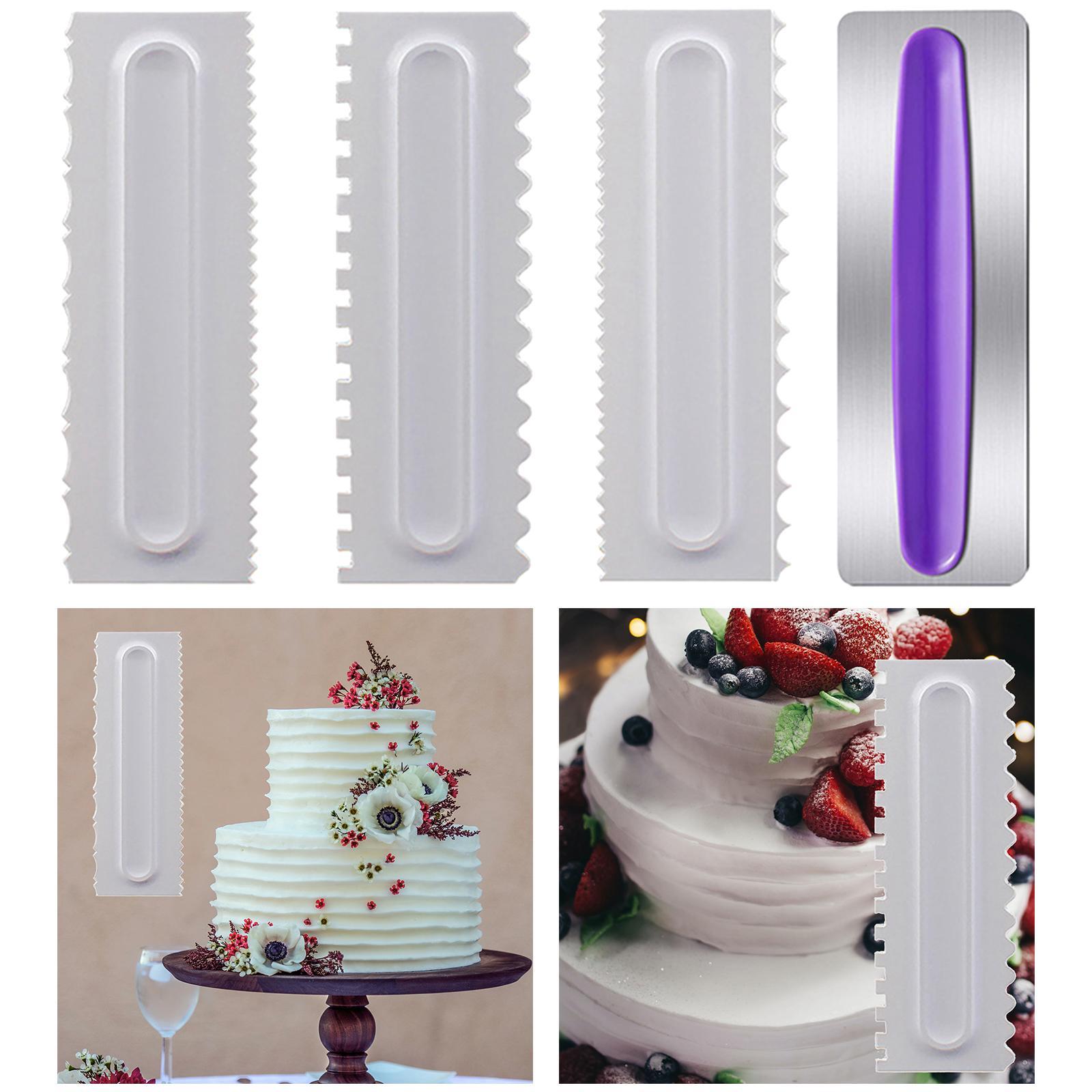 Of 4 Cake Scraper  Tools Pastry for Cake   Accessories