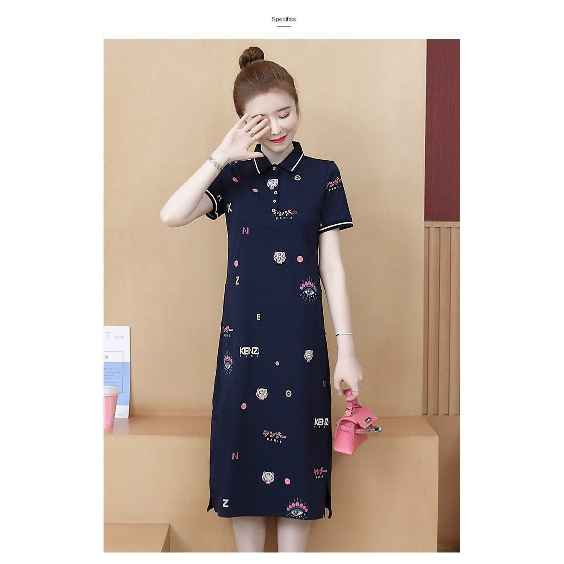 ĐẦM SUÔNG THUN HỌA TIẾT CAO CẤP