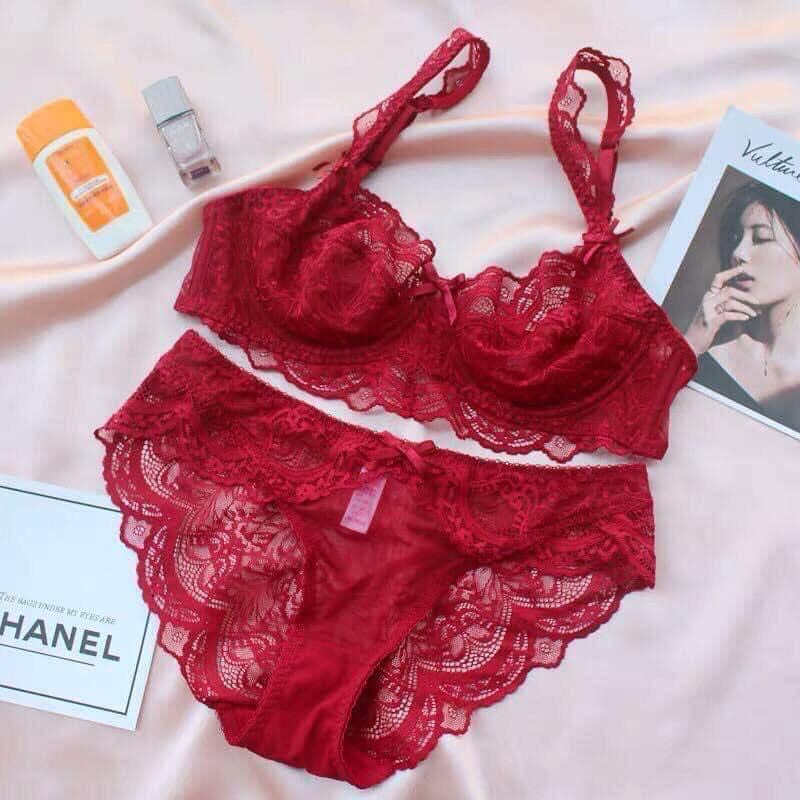 Đồ Lót Ren Không Đệm - Set Đồ Lót Ren Có Gọng - Bộ Đồ Lót Ren Sexy - Bộ Đồ Lót Ren Không Đệm Mút