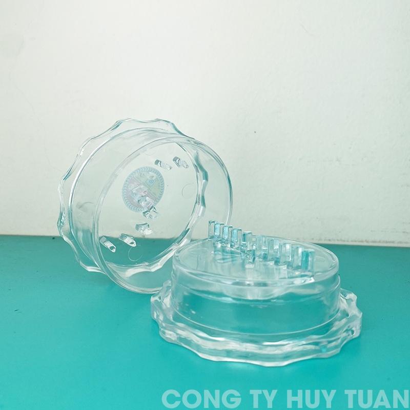 Dụng cụ nghiền tỏi, ớt, gừng, hành Việt Nhật 1382 bằng nhựa trong suốt
