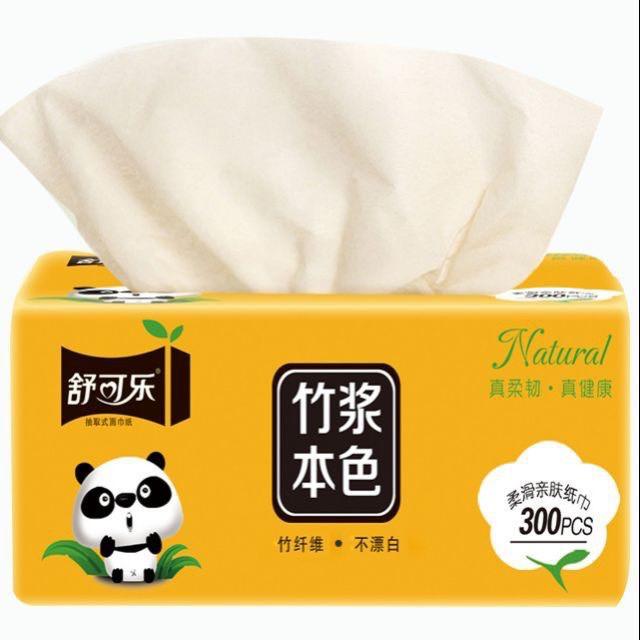 THÙNG 30 GÓI GIẤY ĂN GẤU TRÚC NATURAL/30 GÓI GIẤY ĂN GẤU TRÚC MIN BABY SIÊU DAI -