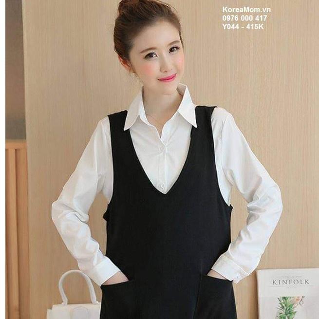 YẾM BẦU CÔNG SỞ CỔ TIM - Váy bầu màu đen -không kèm áo