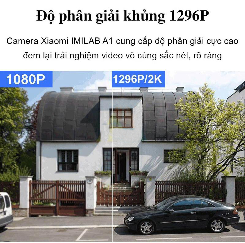 Camera Xiaomi 360 Imilab Home Security Chất Lượng Cao 1296x2304, Đàm Thoại 2 Chiều, Chế Độ Hồng Ngoài Ban Đêm, Chế Độ Chống Trộm - Hàng chính hãng