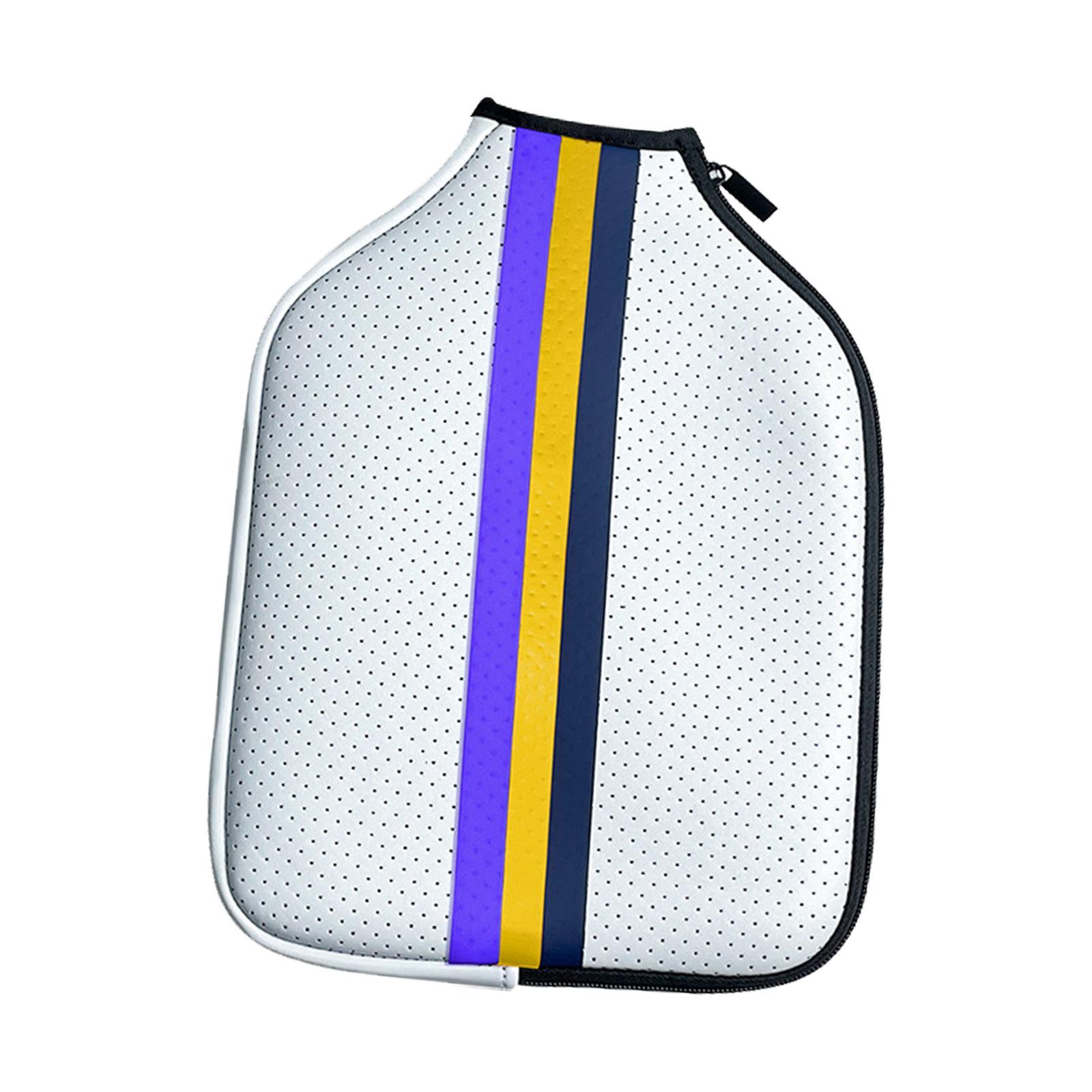 Racket Sleeve Neoprene Pickleball Paddle Cover Waterproof Protector Accessories Gift Zipper Pickleball Head Cover for Exercise Training