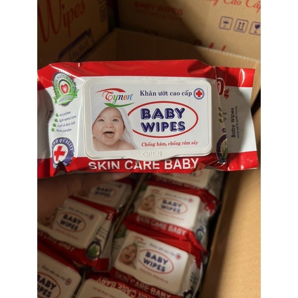 KHĂN GIẤY ƯỚT BABY WIPES BỊCH 80G