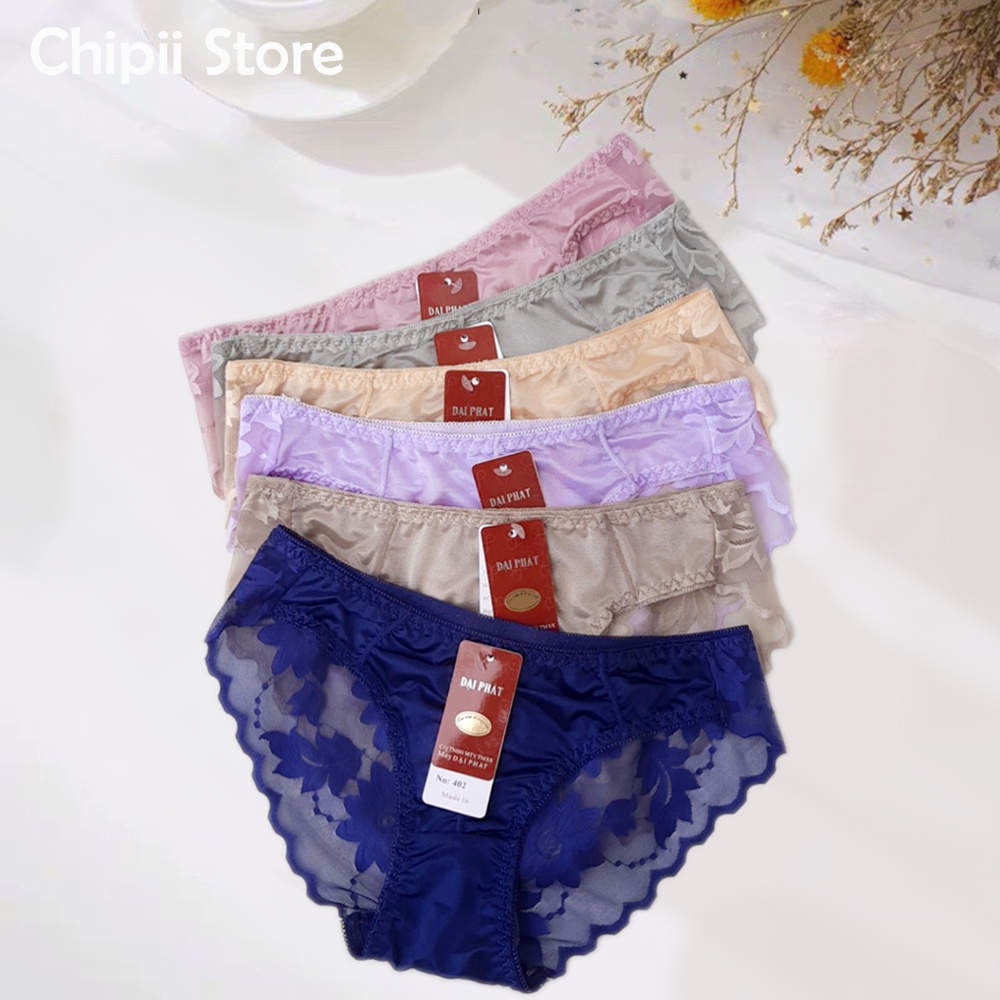 Combo 5 quần lót nữ ren phi lụa cao cấp sexy quyến rũ, siêu mềm mại - TADA SHOP