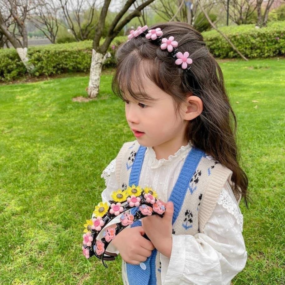 Bờm Kẹp Tóc Hàn Quốc Cho Bé Gái Có Đính Hoa Quả Siêu Cute Hot Nhất 2021