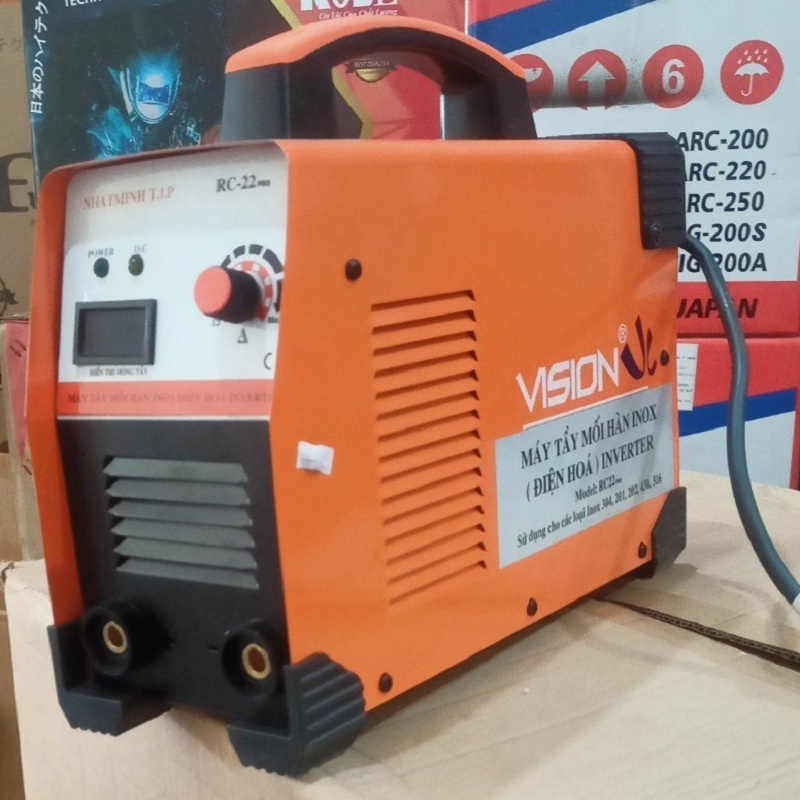 Máy Điện Hóa, Máy Tẩy Mối Hàn Inox Inverter Tẩy Sạch Làm Bóng Mối Hàng Inox. Tặng kèm nước tẩy và nước trung hòa