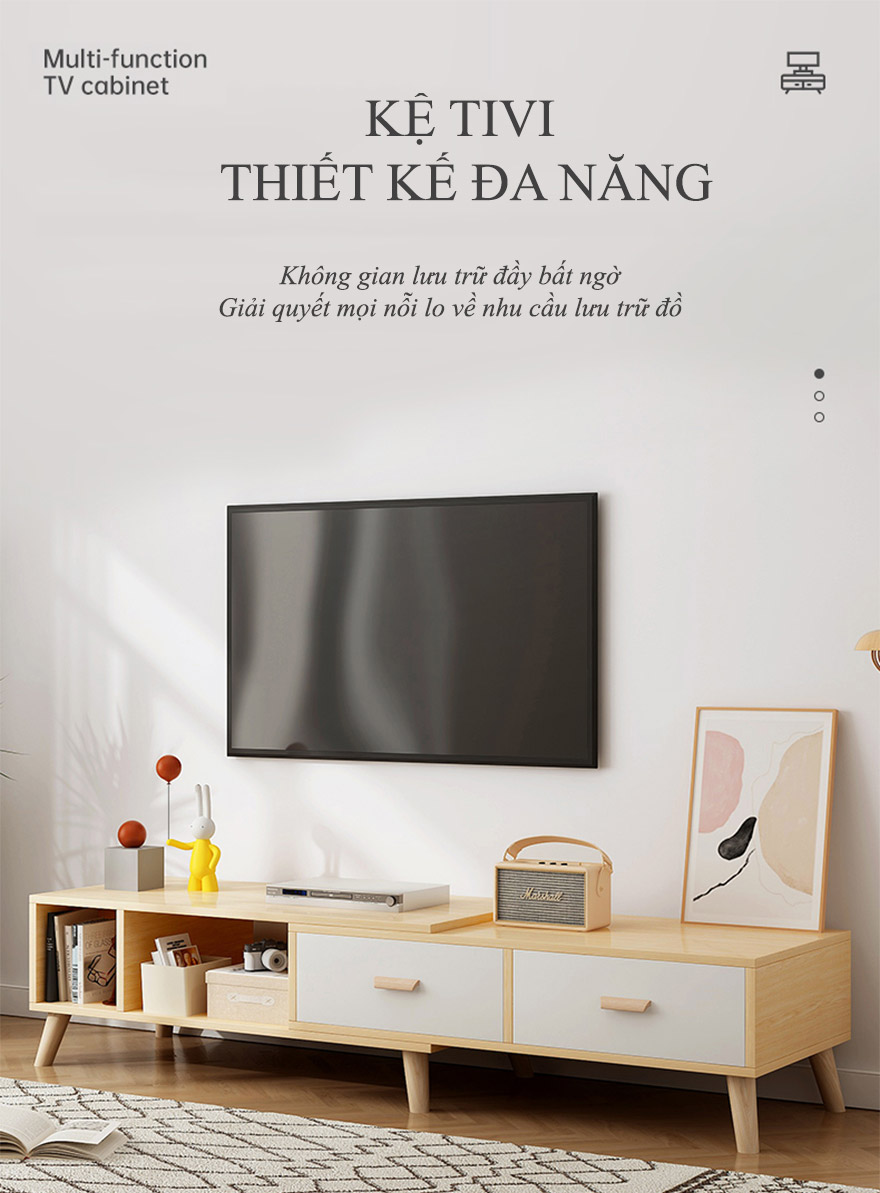 Kệ tivi đơn giản lưu trữ đa năng