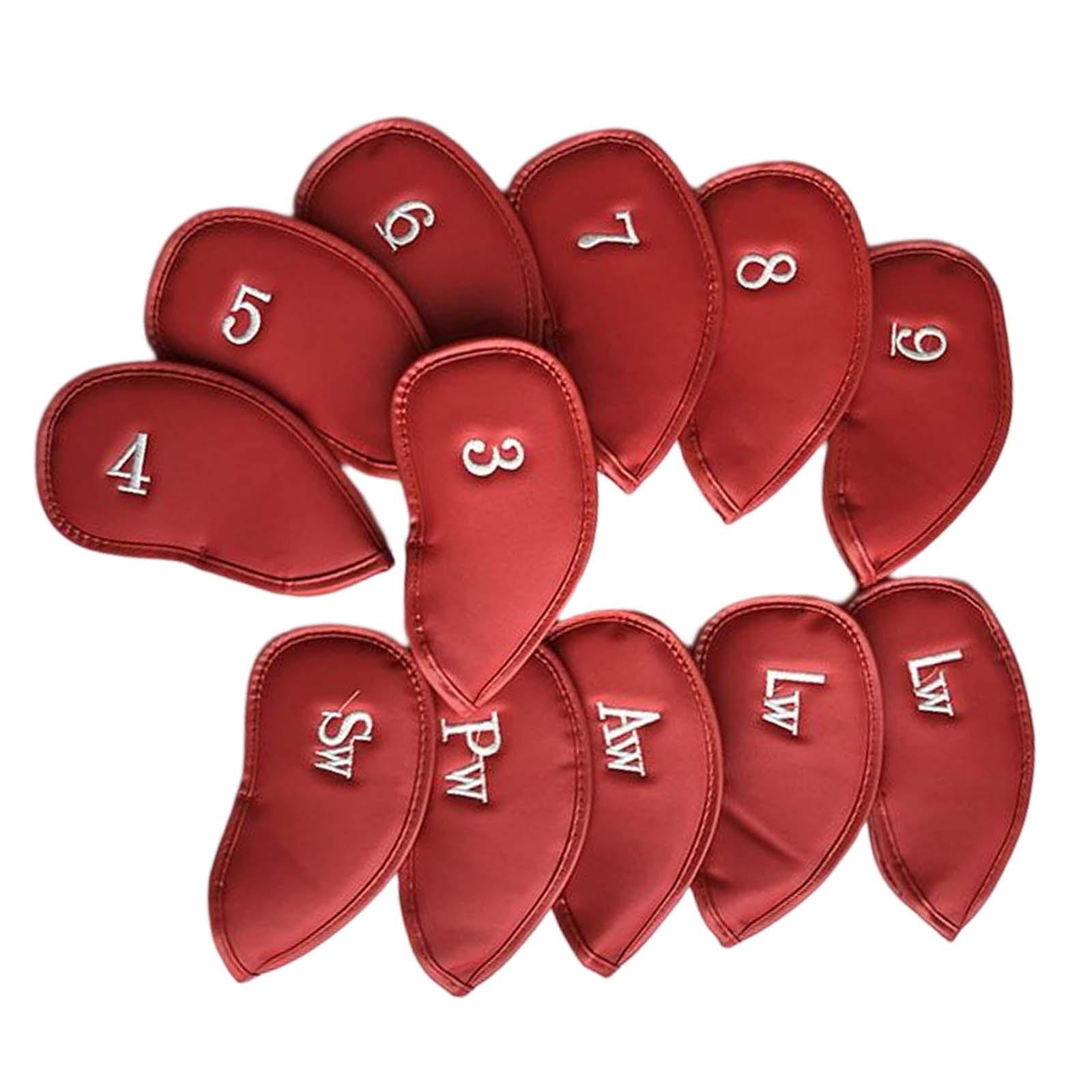 12 Pieces Golf Iron Headcover Set Golf Club Head Cover Protector Golf Accessories