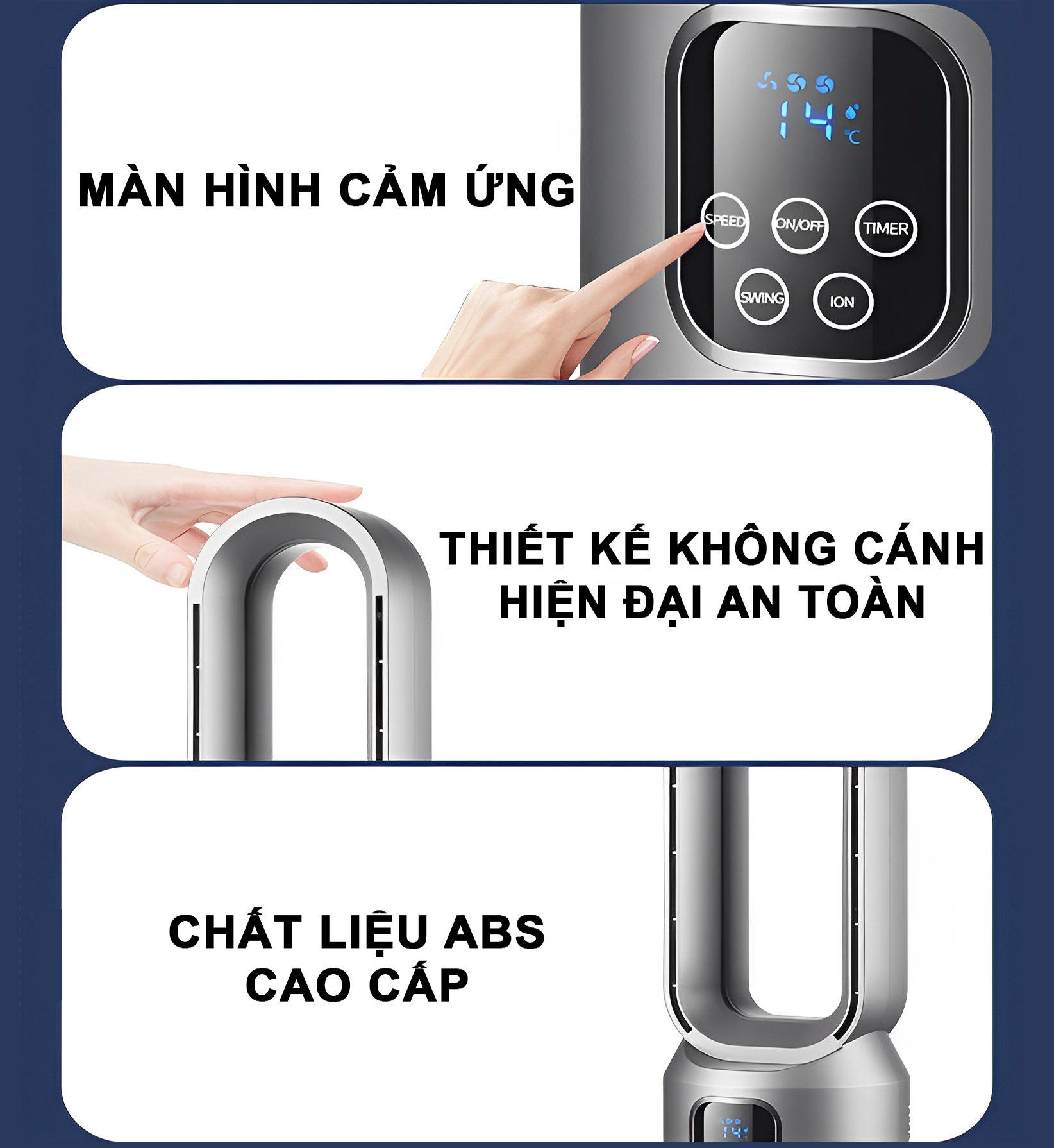 Quạt điều hòa hơi nước không cánh cao cấp