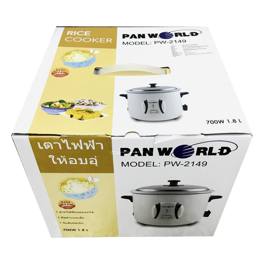 Nồi Cơm Điện Panworld PW-2149 (1.8L) - Trắng - Hàng chính hãng