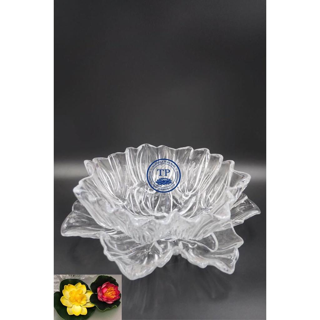 Bát Thả Hoa Phong Thuỷ chất liệu thuỷ tinh cao cấp KH1821