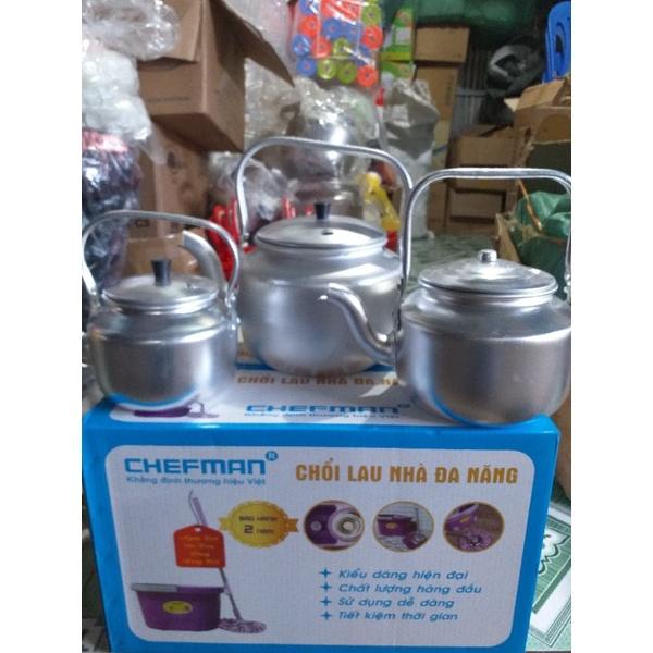 Ấm nhôm đun nước nhiều dung tích - nhôm nguyên chất