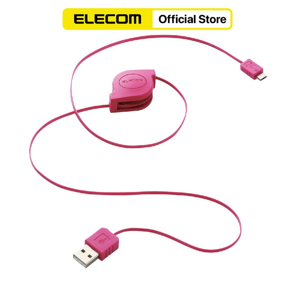 Dây cáp cuộn microUSB (A-microB) ELECOM MPA-AMBIRLC08 - Hàng chính hãng