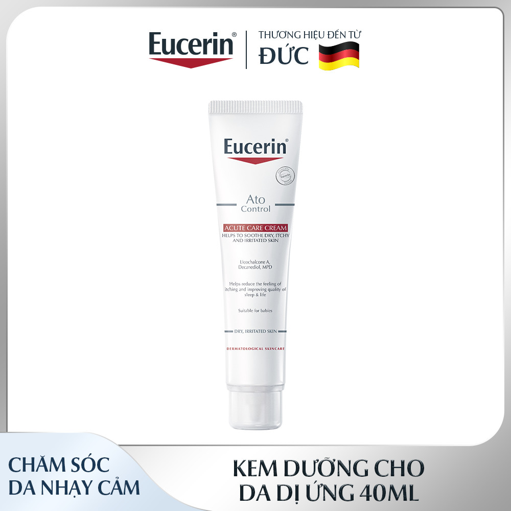 Kem dưỡng giảm viêm da cơ địa Eucerin Ato Control Acute Care Cream 40ml