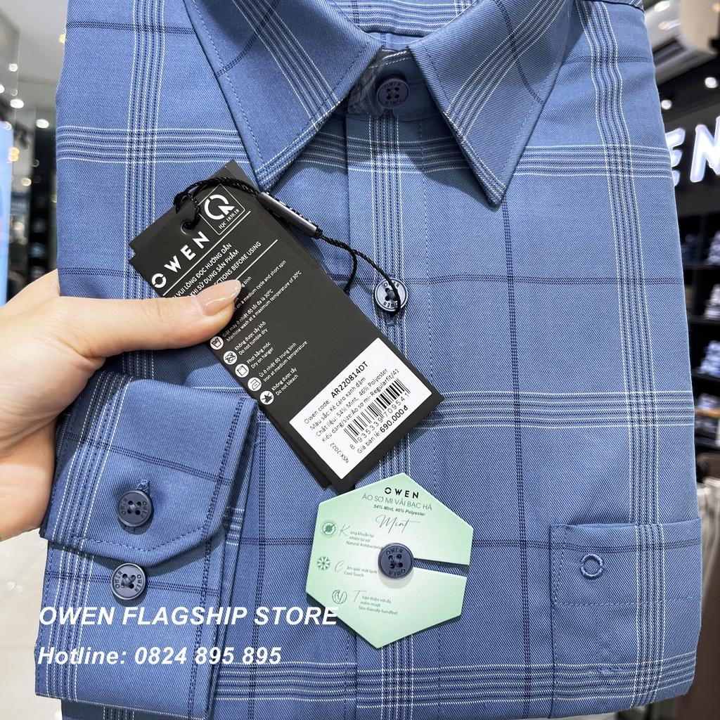 Áo Sơ mi Owen nam dài tay dáng Regular mềm mịn mát Mã AR220814DT
