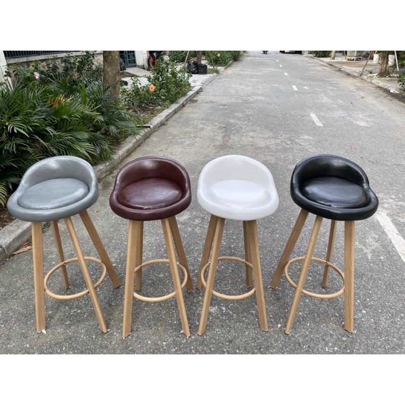 GHẾ GHINA BAR CHÂN CỐ ĐỊNH NỆM DA - Ghế Bar