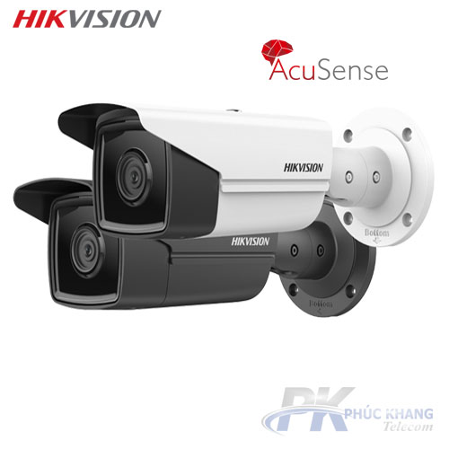 Camera IP Acusense  thân trụ 2.0 Megapixel HIKVISION DS-2CD2T23G2-2I - Hàng Chính Hãng