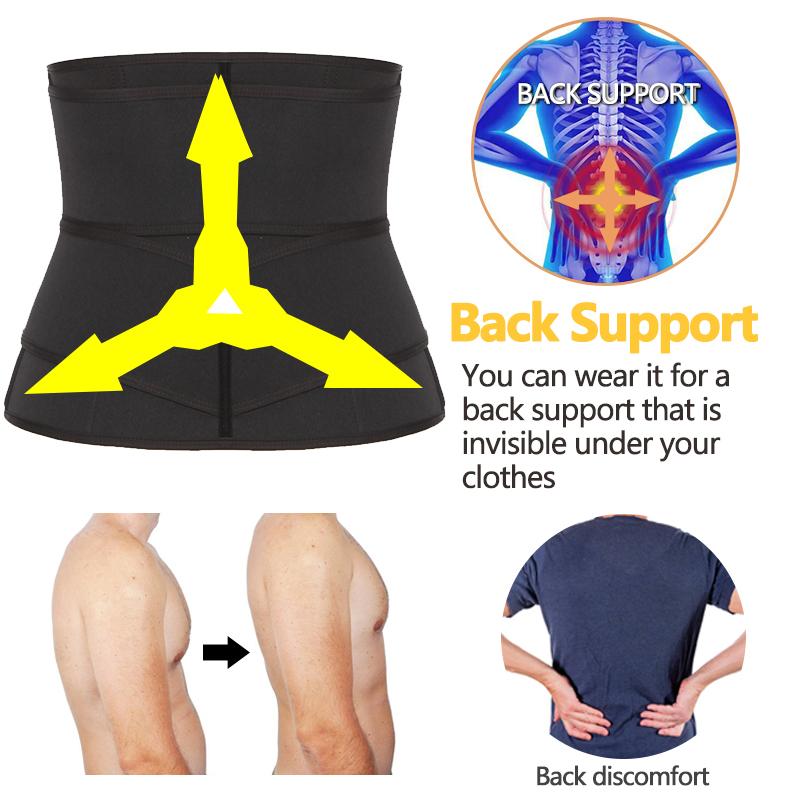 Neoprene Eo Tông Đơ Cơ Bụng Thắt Lưng Da Nam Eo Huấn Luyện Corset Giảm Béo Tập Toàn Thân Tập Luyện Xông Hơi Mồ Hôi Ban Nhạc