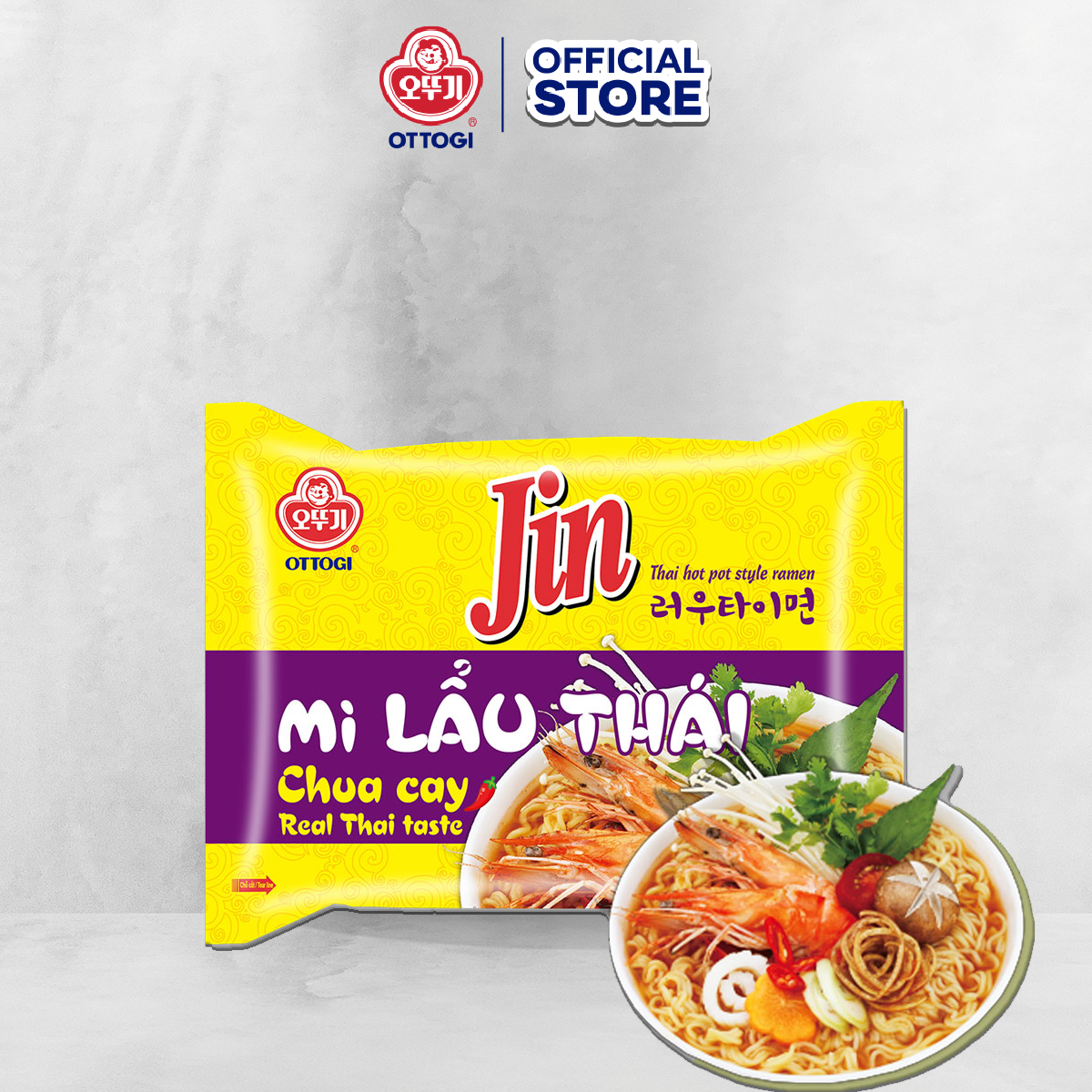 Combo 6 gói Mì Jin lẩu Thái Ottogi 115g