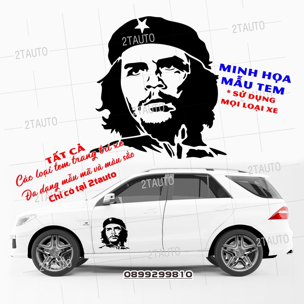 Tem decal sticker dán xe CHE GUEVARA nhiều kích thước, chống thấm nước, logo CHE GUEVARA dán trang trí xe hơi - MẪU 1