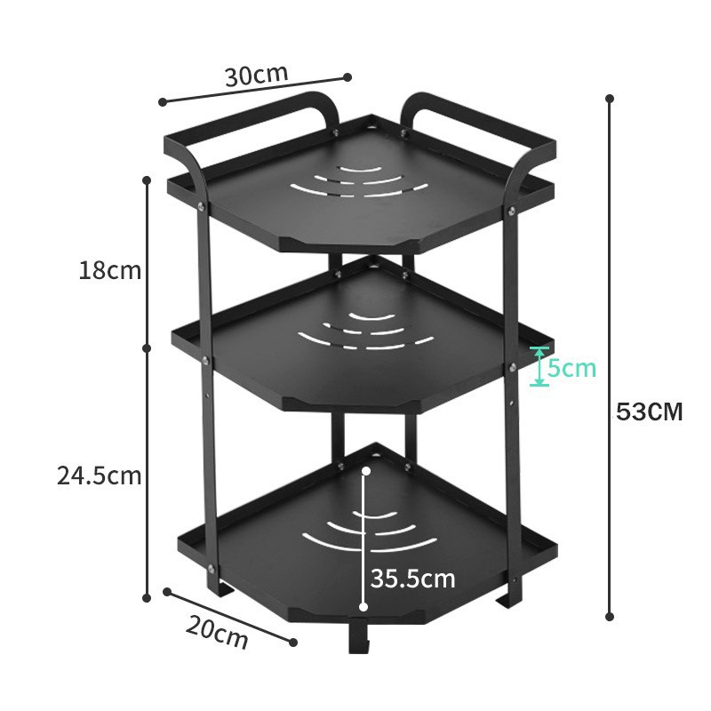 HÀNG CÓ SẴN Kệ góc nhà tắm 3-4 tầng, kệ góc đa năng, kệ nhà bếp sơn tĩnh điện