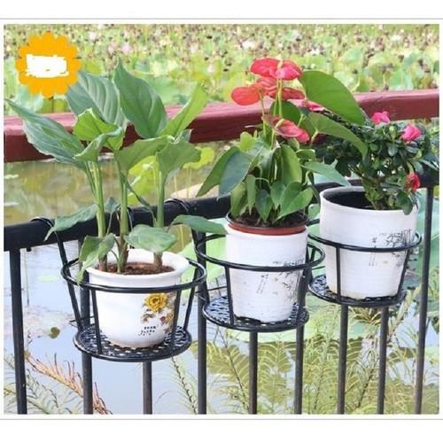 Combo 3 GIỎ TREO CHẬU HOA BAN CÔNG 22x20xCao20cm SẮT CAO CẤP