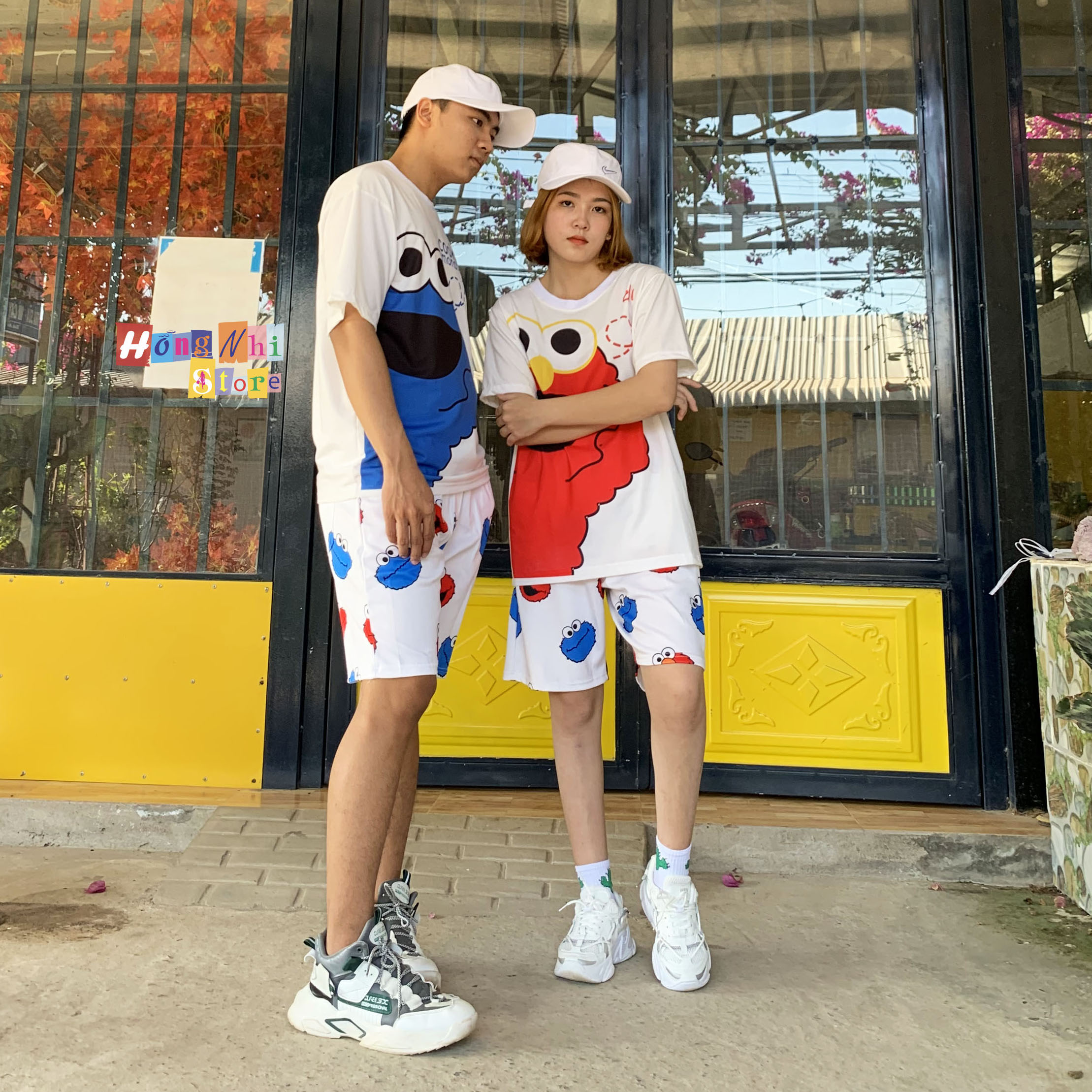 Quần Short Cartoon  Unisex Hình Kawaii Quần Trắng - Quần Đùi Hoạt Hình Siêu Cute - MM