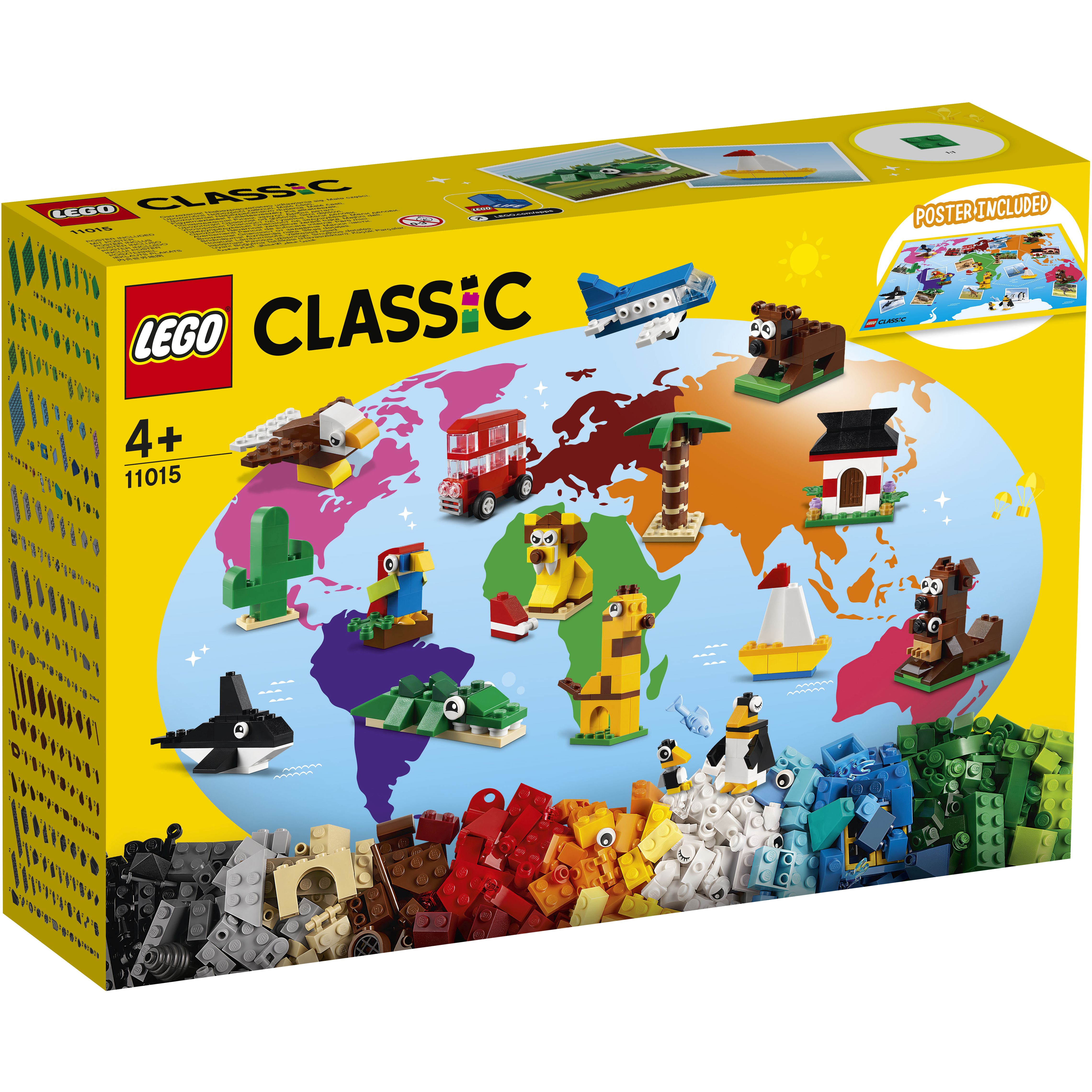 LEGO Classic 11015 Vòng quanh thế giới (950 chi tiết)