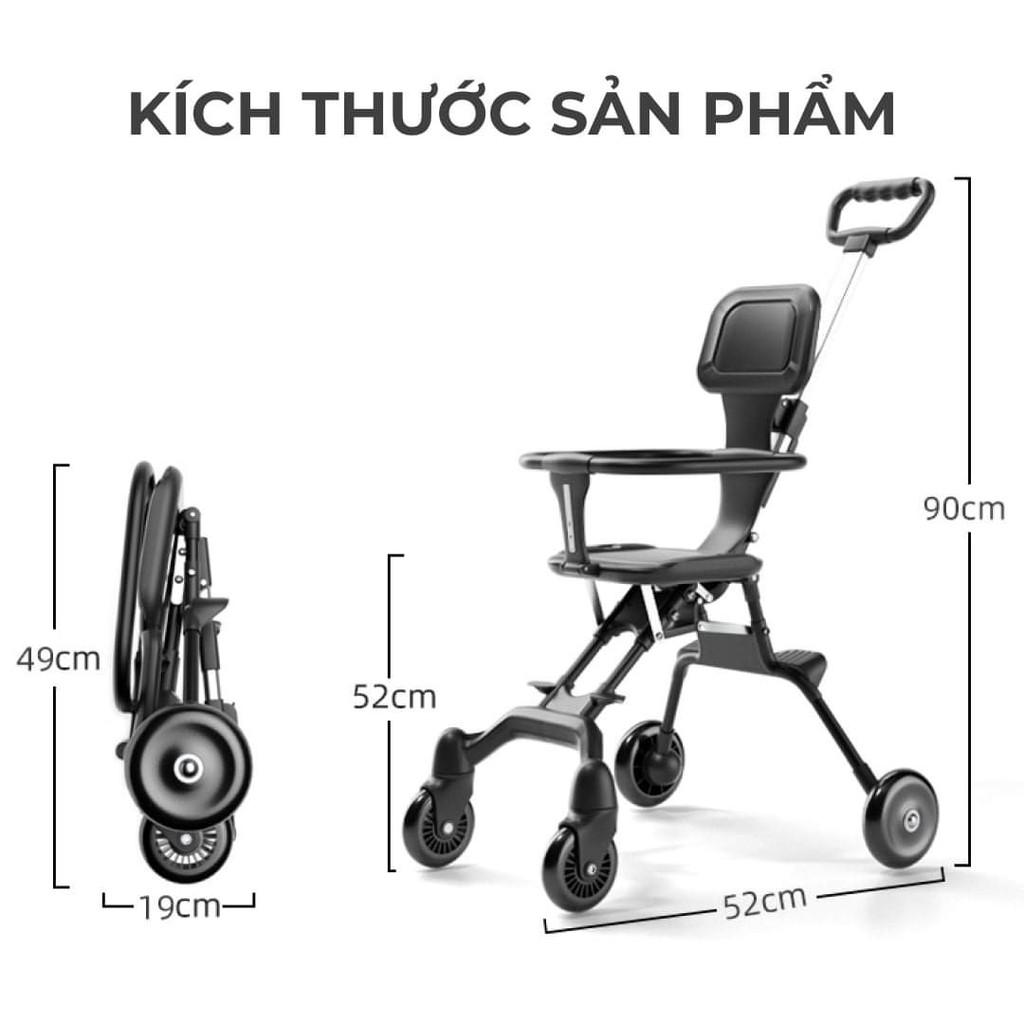 XE ĐẨY GẤP GỌN CHÍNH HÃNG SEKA 2 CHIỀU CHẤT LƯỢNG CAO CHO BÉ BẢN MỚI MODEL S540 - 2021