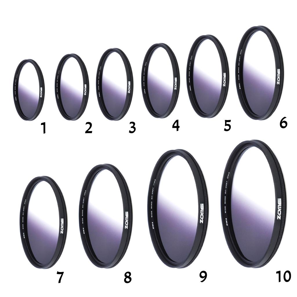 Ultra Slim Optical Graduated Color Camera Lens Filter For Canon Gray