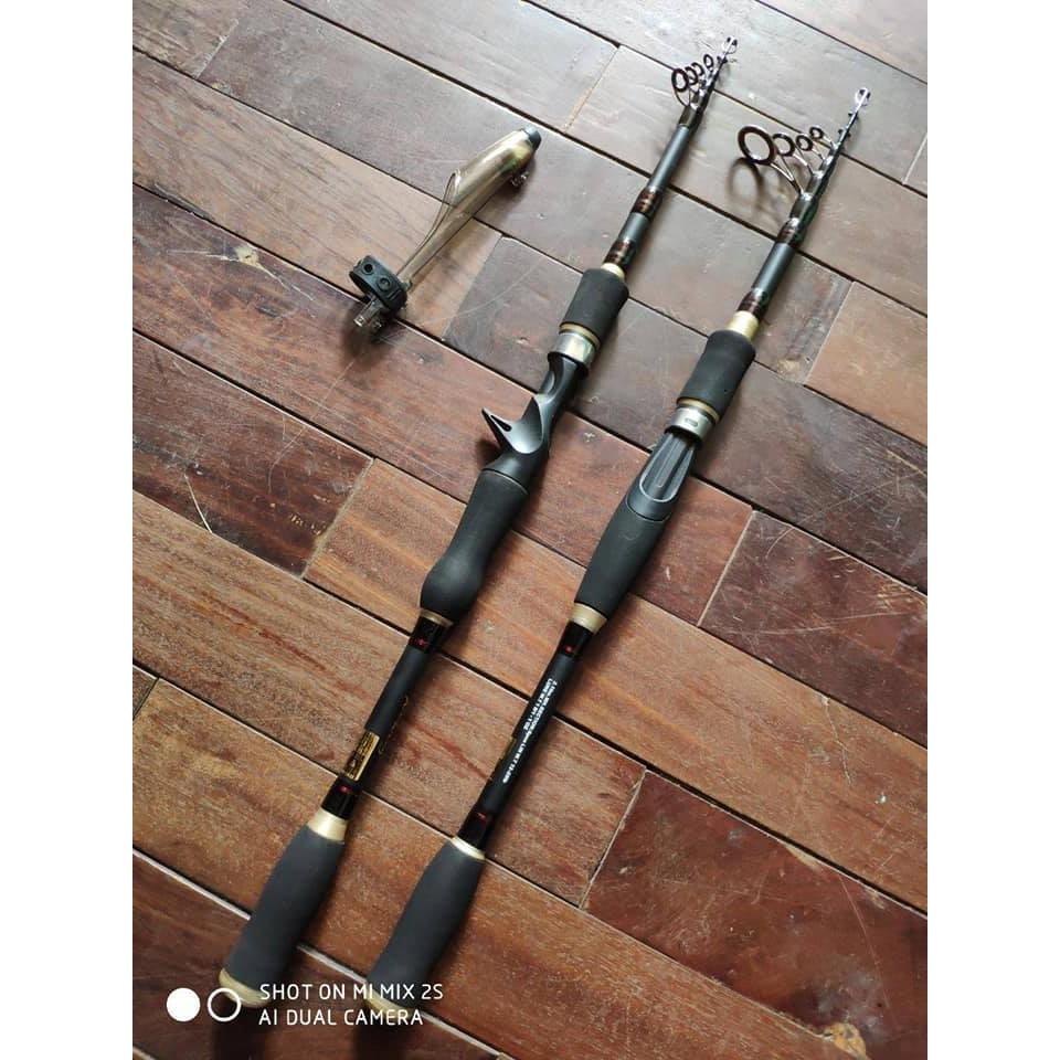 Cần lure rút M-Long độ cứng MH máy ngang + đứng