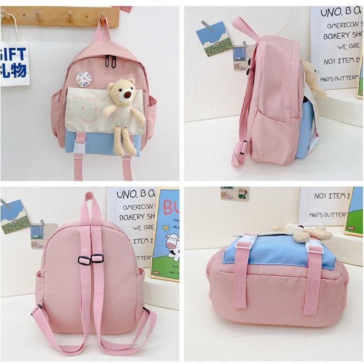Ba Lô Cho Bé Trai Bé Gái Đi Học 3-8 Tuổi Hello Bunibear BLV01
