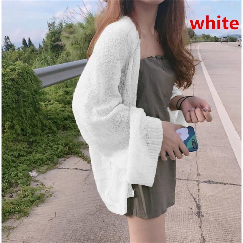 Áo Khoác Cardigan Dệt Kim Phom Rộng