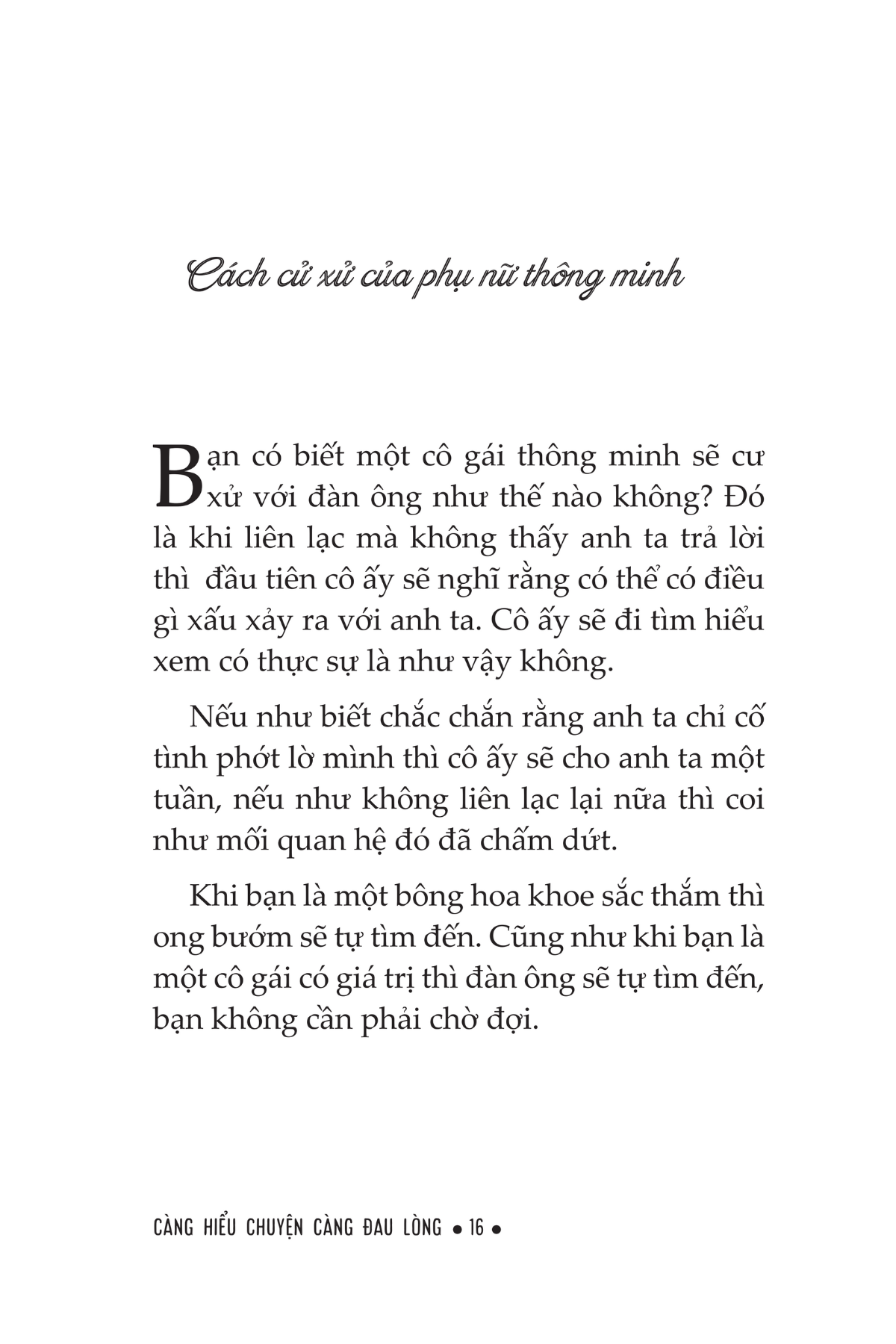 Càng Hiểu Chuyện Càng Đau Lòng