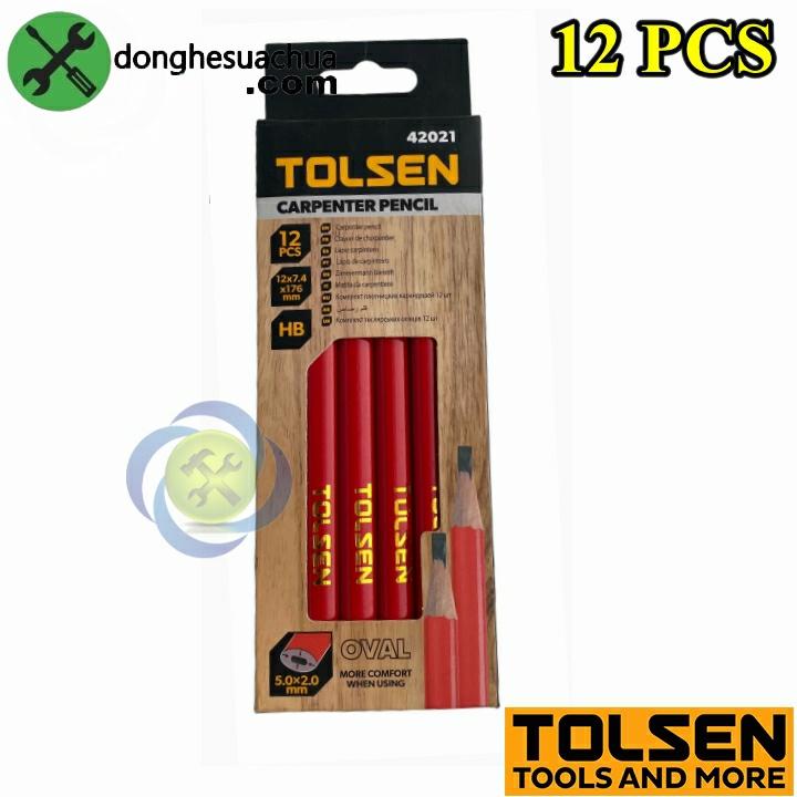 Bút chì Tolsen 42021 dài 176mm (hộp 12 cây)