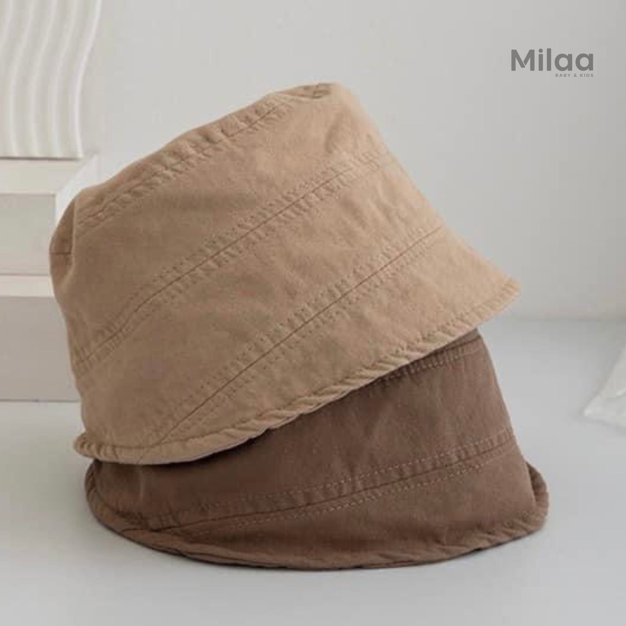 Nón Bucket Basic Phong Cách Hàn Quốc MiLaa Kids N0302