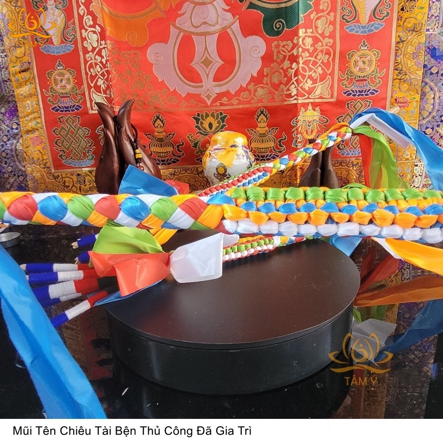 Mũi tên chiêu tài may mắn hàng thủ công xuất xứ từ tu viện Tây Tạng, vật phẩm pháp bảo kim cương thừa, mật tông Tâm Ý