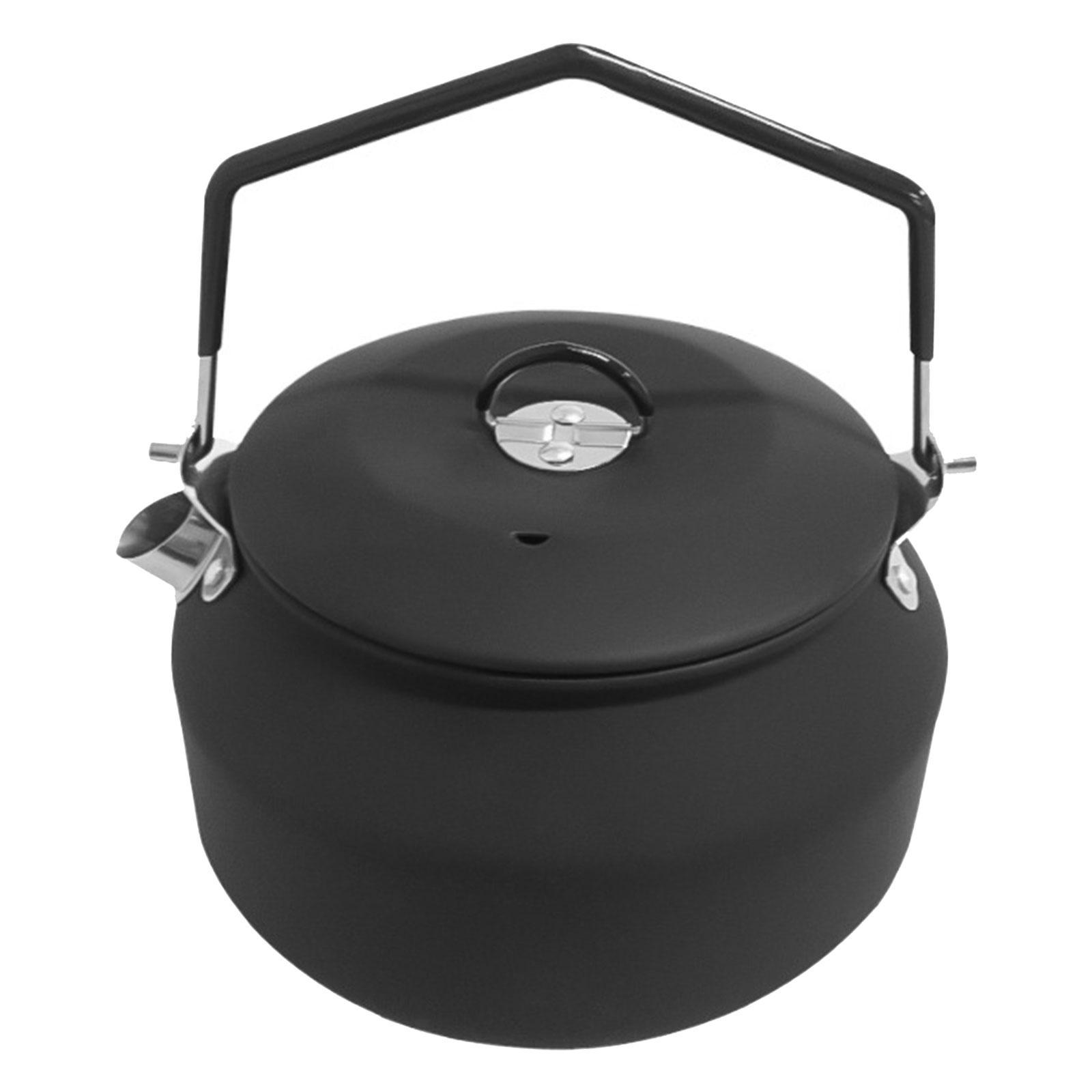 1.1L Outdoor Camping Kettle, Stainless Steel Tea Kettle, Compact Lightweight Coffee Pot
