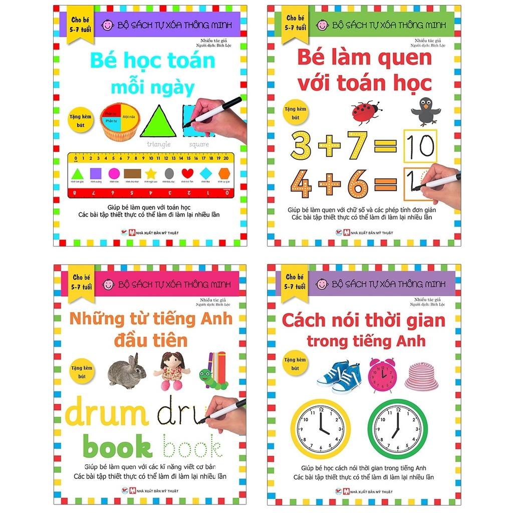 Combo 4 Cuốn Bộ Tự Xóa Thông Minh - Bản Quyền