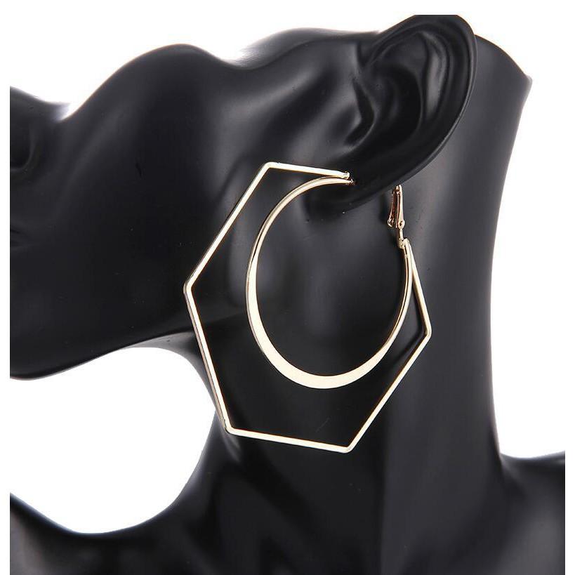 Bông tai 2 lớp hình thoi hình tròn