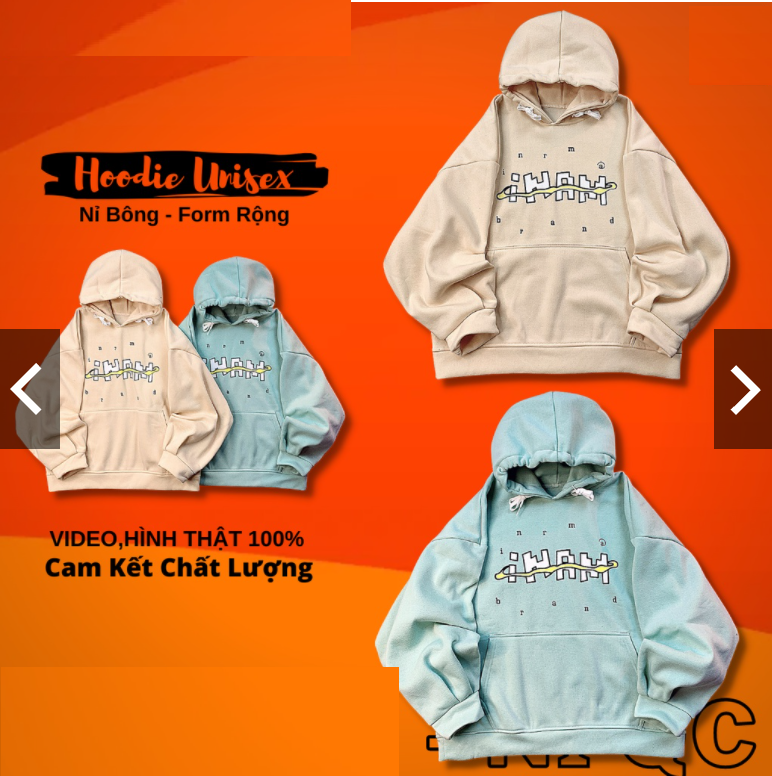 Áo hoodie nam nữ nỉ bông dày form rộng tay phồng cánh dơi unisex iNAM