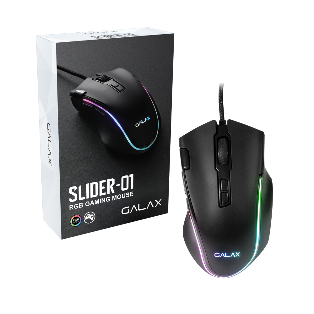 Chuột Gaming GALAX Slider-01 LED RGB - Hàng chính hãng