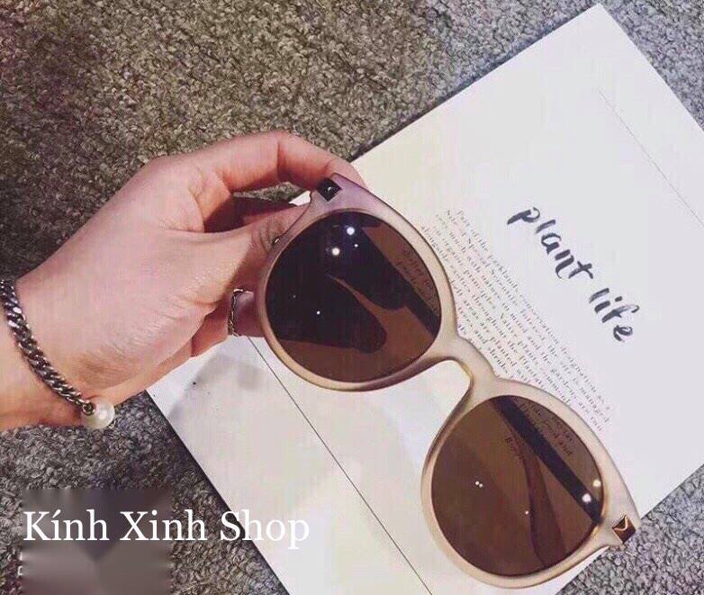 Kính râm nữ BROWN Mắt tròn thời trang