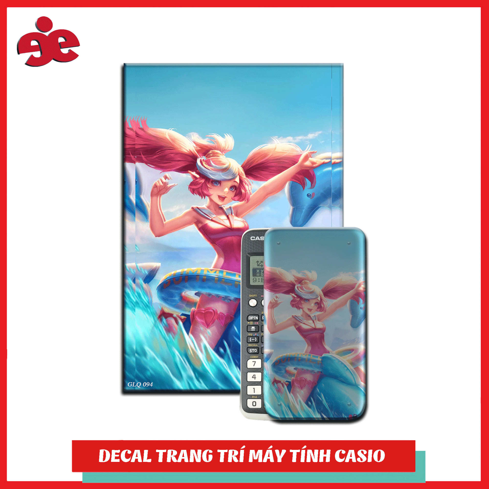 Decal Trang Trí Dành Cho Máy Tính Casio / Vinacal Game Liên Quân 094 Thương Hiệu Teenage