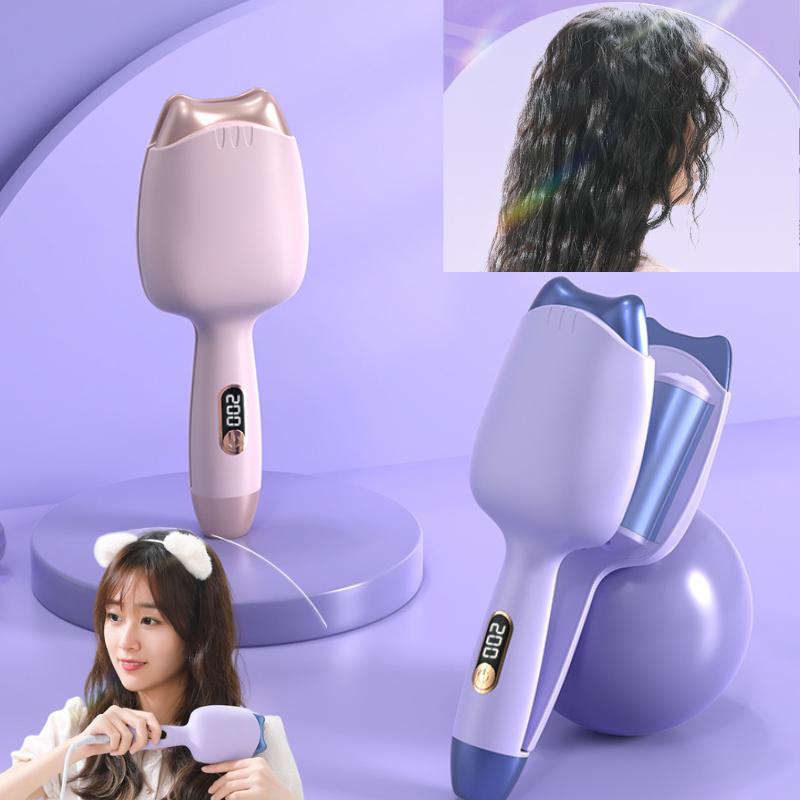 Máy uốn xoăn sóng hippie size 32mm không hại tóc,gợn nước chống bỏng